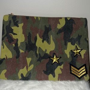 Zara Camo Print Clutch